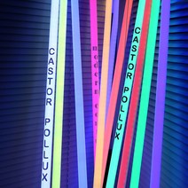 말랑말랑푸딩폴 24색 변환!유선 리모콘작동 RGB LED네온사인 네온폴 무드등, 가로 레터링 흰색 폰트2번, 연장선1M