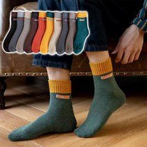 남녀공용배색라벨도톰양말세트