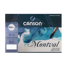 캔손 엽서패드 수체화용 300g 12매 엽서 캘리그라피용지 수채화용지 전문가용 고급엽서, 상세페이지 참조