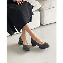 지쎄 [지쎄] 천연가죽 여성 수제화 통굽 펌프스 GIS-43208