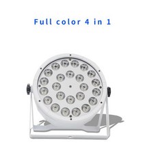디제잉기계 디제잉장비 홈레코딩 24x12W RGBW 풀 컬러 4 인 1 LED 파 라이트 무선 원격 제어 무대 스포트라이트 DMX DJ 디스코 웨딩 파티 조명, 03 White-Regular, 영국 플러그