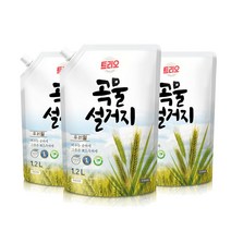 트리오 곡물설거지 우리밀 1.2Lx3개, 트리오 곡물설거지 우리밀1.2L×