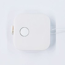 퀼트넘버원 미니 원터치 휴대용 줄자 파스텔 자동줄자 사각형, 아이보리