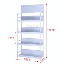 마트 진열대 접이식 곤도라 진열대 펜트리 과일 편의점 스낵 철제 이동식 마트음료수 선반 사탕, 1, E