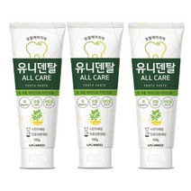 유니덴탈 올케어 치약 100g 시린이 잇몸질환 예방 프리미엄치약 3개