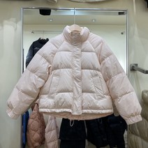 오프 시즌 정리 경량 다운 자켓 여성 숏 두꺼운 화이트 오리 코트