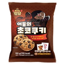 쿠키런킹덤 어둠의 초코쿠키 띠부씰있는 봉지스낵 155g x 3개, 상세페이지 참조