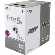 인터넷 통신 랜선 CAT.5E UTP 케이블 305m (단선/바이올렛) 넷매이트NMC-UTP34T