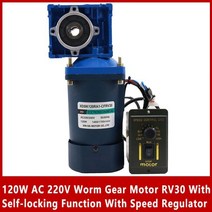 자동 잠금 기능 웜 기어 모터 속도 조절기 포함 조절 가능 높은 토크, 0-90RPM