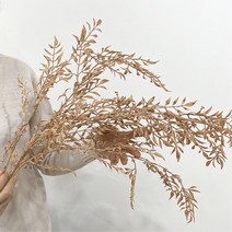 말린 잎가지 새순가지 실내 조경 조화 나무 아파트거실인테리어 병원 원룸 촬영소품 안방꾸미기, 레드브라운