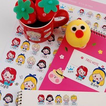 네임코코 프리미엄 방수네임스티커 어린이집 유치원 준비물 빅사이즈, PS02-리틀프린세스, A4, 화이트