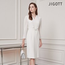 (정품)(지고트) 벨티드 소매 셔링 원피스 JL8A0OP29
