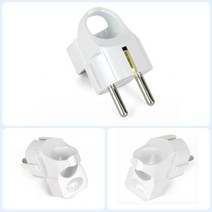 ㄱ자형 돼지코 콘센트플러그 접지형 1P 방우형콘센트 전원플러그세트교체