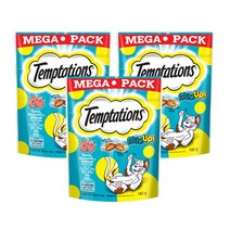 템테이션 고양이 믹스업 간식 160g, 3개, 참치 + 연어 + 새우 혼합맛