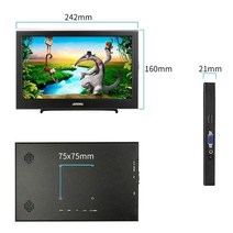 포터블모니터 미니모니터 소형 디지털 스마트 태블릿 사이니지 10.1 인치 휴대용 모니터 1920x1200 IPS 개인용 게이머 LCD PS4/XBOx 시리즈 노트북 컴퓨터 VGA, 03 10.1 1920x1200 IPS