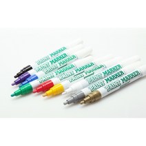 문화 페인트마카 노랑 자일렌프리 5mm 둥근닙 12EA KB389 5544, 노랑 자일렌프리 4 5mm 둥근닙