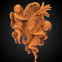 큐피드 양궁 3D 모델 릴리프 STL 파일 형식 개 n 라우터 조각 및 아트캠 갈망 장식 아기, 한개옵션0