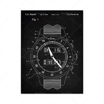 스쿠버 특허 세트 4 다이빙 아트 탱크 BCD 재킷 인쇄 컴퓨터 청사진 시계 선물 데코, 40x60cm 프레임 없음, 01 1_05 40X60CM No Frame