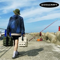 기디크래프트 멀티태클박스 카키색 낚시소품보관용케이스 로드스탠드 에기케이스 국산 루어소품가방, (추가상품) 옵션1. 63구 에기트레이 -투명