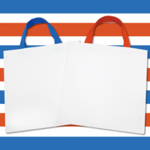 [두두엠] 나만의 컬러 에코백 만들기, 에코백 단품, 블루