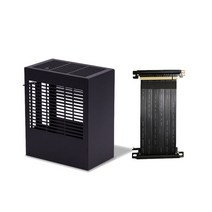 게이밍 pc조립 diy 조립컴퓨터 케이스 PC 게이머 ITX 미니 HTPC 안전 캐비닛 그래픽 카드 용 올 알루미늄 RTX 2070 1660 i3 i5 i7 8700 K39 G, 검정