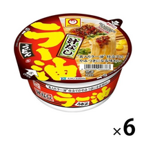 일본 라면 컵누들 동양수산 마루짱 국물없는 고추 기름 우동 92g x 6팩, 1개