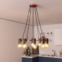 비츠온 인테리어 식탁등 블랙 로즈골드 10등 6791