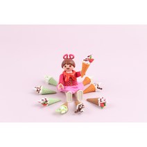 [미니어처] 아이스크림 콘아이스크림 와플아이스크림, 5번 오렌지-초코