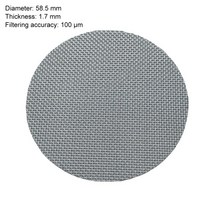 드롱기 부품교체 호환 51/53.5/58.5mm 에스프레소 포타필터 커피 머신 용 퍽 스크린 필터 메쉬 드롱기 가, 02 다크 그레이