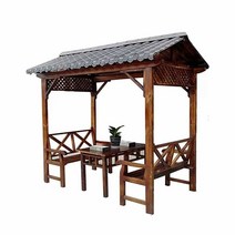 옥상파고라 정원 옥상 그늘막 가제보 원두막 테라스, 2.2X1.2  - 타입3