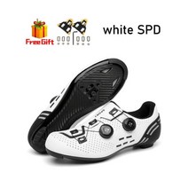 2022 사이클링 신발 mtb 자전거 스니커즈 클리트 미끄럼 방지 남성용 산악 스피드 카본, 40, white spd