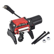 스키로더 부품 Huina 550580592593594 RC 굴삭기 DIY 용 풀 메탈 버킷 리퍼 윈치 포크 리프트 키트 업그레이드 191077, Electric Winch