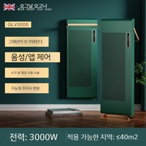 가정용 컨벡터 전기 히터 전기컨벡터 컨벡션 컨벡터히터 컨벡션히터 벽걸이형 라디에이터 난방기, 3000와트 그린(적용 면적  40제곱미터)