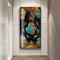 대형 구어도그림 액자 황금잉어 비단 재물 돈들어오는그림 풍수 인테리어 생기 16종, F