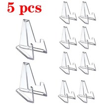 휴대용 접이식 이젤 10 20Pcs 코인 디스플레이 이젤 홀더 아크릴 스탠드 컬렉션에 대 한 작은 랙 캡슐 도전 동전 메달 프레임 사진, 07 5Pcs Hight 58mm