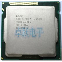 파워딜 인텔 코어 i5-2500T i5 프로세서 6M 캐시 2.3 GHz LGA1155 데스크탑 CPU 45W I5, 한개옵션0