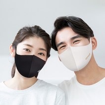 ek마스크 숨쉬기 편한 블랙 비말 대형 면 덴탈 UV차단 인, 소형