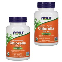 나우푸드 클로렐라 500mg 200정 2통
