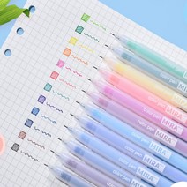 멀티 12컬러 SET 볼펜 학용품 필기도구 세트 문구 사무용품 다꾸 꾸미기 팬시0.5mm, 10세트