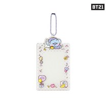 BT21 포카 홀더 파티 아이돌 포토 카드 굿즈 카드수납 홀더 키링 키홀더 BTS 굿즈, 코야