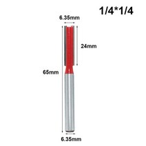 목심비트 드릴 임팩 비트 라비 1pc 14 생크 6 35mm 블레이드 더블 플루트 목공, 6.35x6.35x24