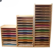 도화지 정리함 도면함 화실 수납 정리대 문구점 꽂이, 소나무 12겹 60x40x120cm