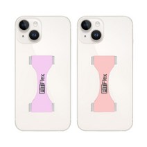 Dguard 휴대폰줄 핸드폰 핑거 스트랩 스마트폰 그립, 연보라+연핑크, 2개