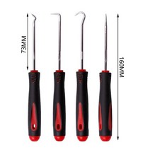 개스킷 가스켓 자동차 오일 제거 O-링 씰 롱 픽 & 후크 세트 개스킷 풀러 드로잉 도구 4, 01 Red 240MM