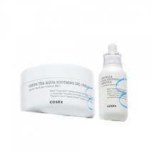 [수분듀오] 코스알엑스 하이드리움 수딩 앰플+크림 2종 세트 (수딩 앰플40ml+그린티 아쿠아 젤 크림 50ml), 하이드리움 2종(모이스처앰플+인