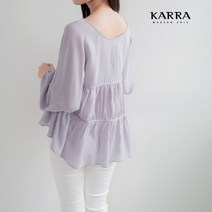 [카라] KARRA 파스텔셔링브이넥블라우스_KB3SBL105Q