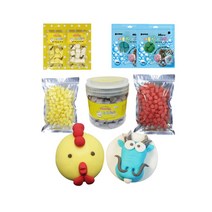 꼬메빔보 무향 버블솝플레이 비누클레이 리필 50g - 1kg, 700g, 블루