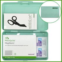메피폼 사이즈 5x7.5cm 4x30cm 10x18cm(각5매/박스)가위 알콜솜 20매 포함 병원용 켈로이드 비대성 오래된흉터 관리전문 제품 잘라서사용 3-7일 주기로 교체