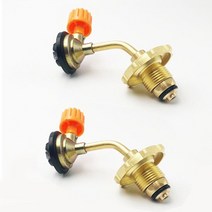 강력한스토브 야외 캠핑 피크닉 실린더 충전 어댑터 가스 부탄 탱크 밸브 리필 직접 커넥터 1 개 2, 04 B-2PCS, 2개