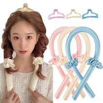 틱톡 헤어롤 셀프파마 그루프 고데기 없이 웨이브 머리, 색상랜덤